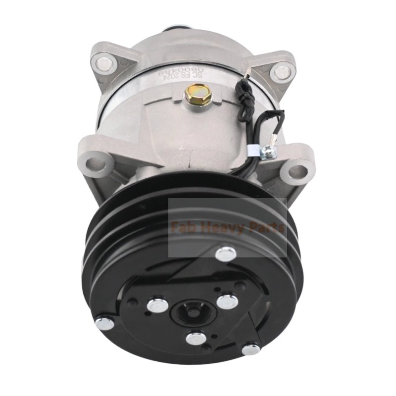 Delphi V5 A/C Compressor 42N - 07 - 11170 Fits for Komatsu Backhoe Loader WB93R - 5 WB93R - 5E0 WB93R - 5E0 WB97R - 5 WB97R - 5E0 WB97S - 5E0 WB93S - 5 WB97S - 5 - Fab Heavy Parts
