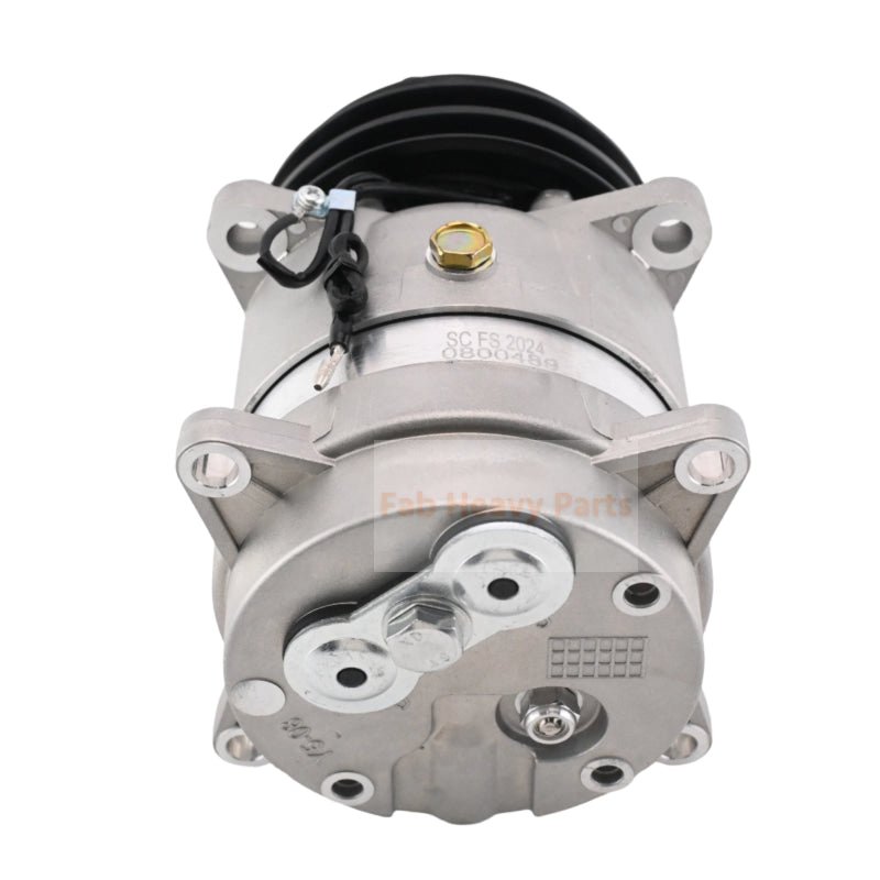 Delphi V5 A/C Compressor 42N - 07 - 11170 Fits for Komatsu Backhoe Loader WB93R - 5 WB93R - 5E0 WB93R - 5E0 WB97R - 5 WB97R - 5E0 WB97S - 5E0 WB93S - 5 WB97S - 5 - Fab Heavy Parts