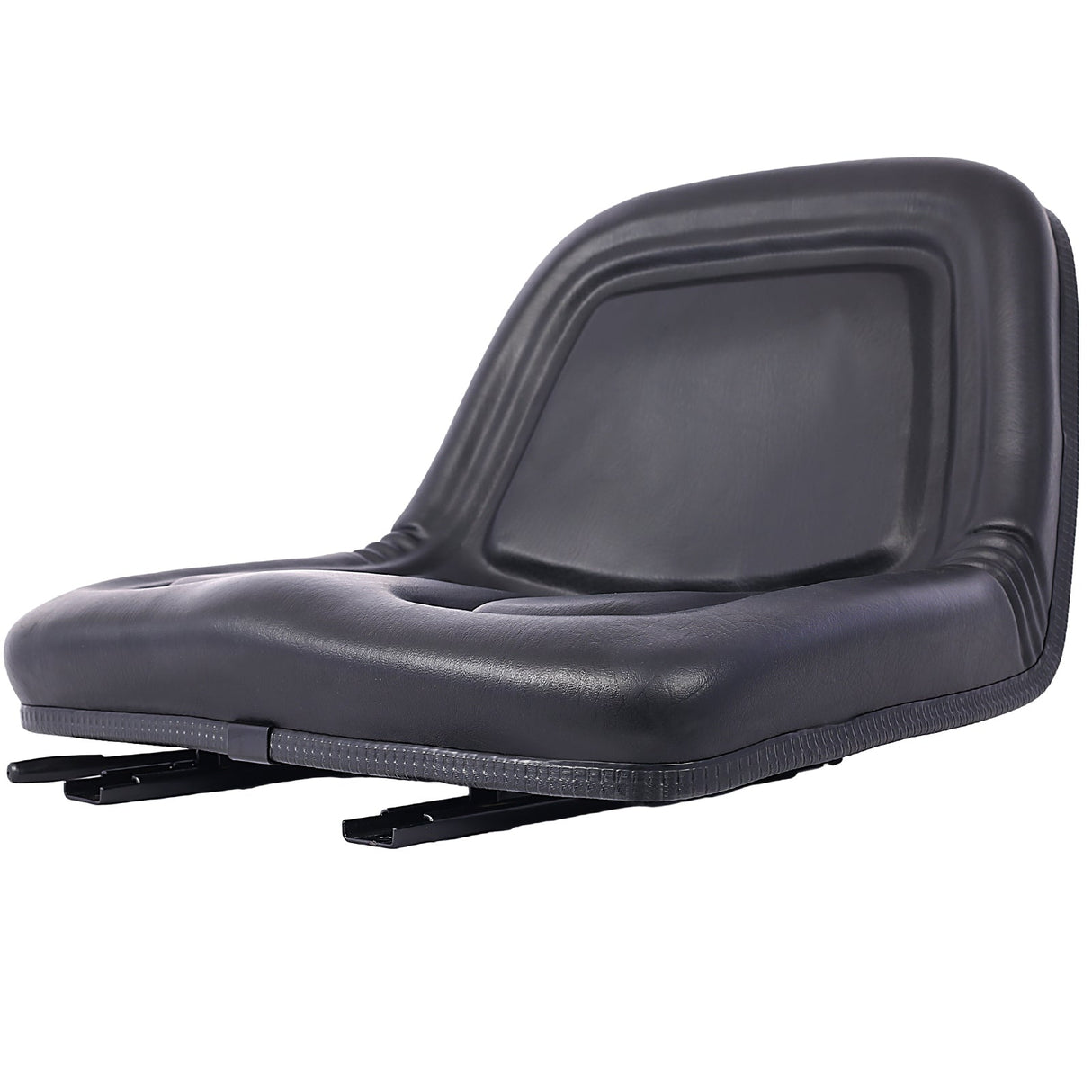 Deluxe Mower Tractor Seat with Slide - Black - Fab Heavy Parts