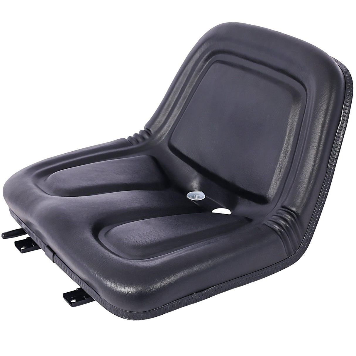 Deluxe Mower Tractor Seat with Slide - Black - Fab Heavy Parts