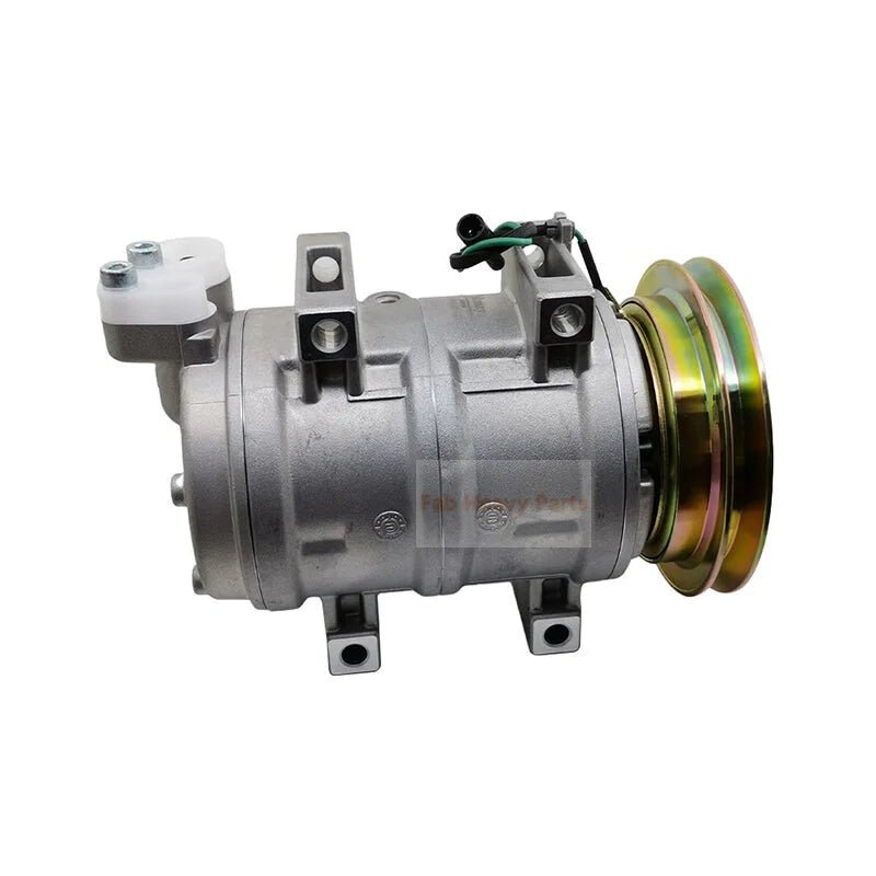 DKS15CH A/C Compressor 4361053 Fits for Hitachi Excavator EX100 - 5 EX120 - 5 EX135UR - 5 EX200 - 5 EX210H - 5 - Fab Heavy Parts