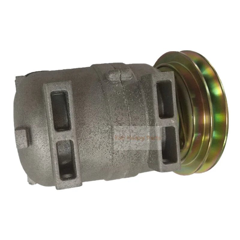 DKV14C A/C Compressor 506021 - 6413 Fits for Hyundai Excavator R255 - 7 R250LC - 7 R290LC - 7 R300LC - 7 R305LC - 7 R360LC - 7 R500LC - 7 - Fab Heavy Parts