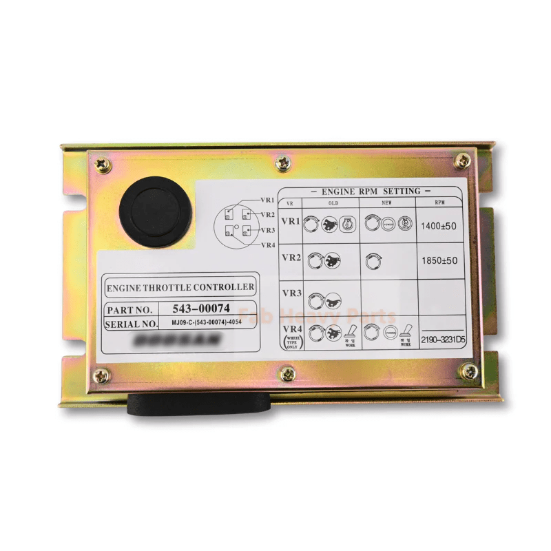 Doosan Daewoo Excavator SOLAR 130LC - V SOLAR 140W - V SOLAR 230LC - V DH220 DH300 DH225 Throttle Controller 543 - 00074 2543 - 1036 - Fab Heavy Parts