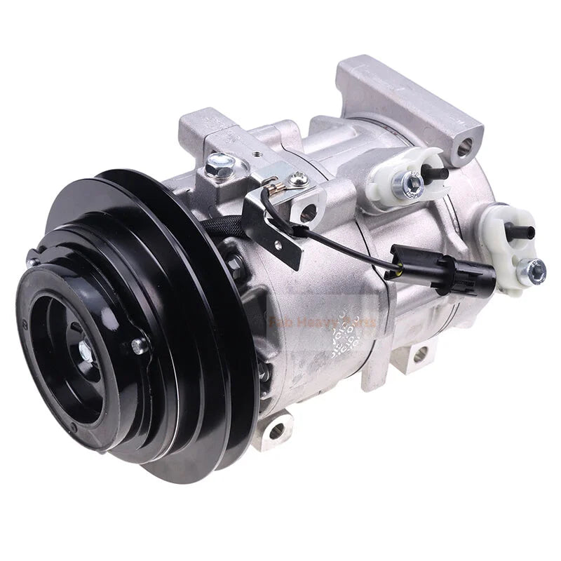 Doowon DV9 A/C Compressor with Single Groove 12 Volt Clutch TE16-0023A Fits for Kioti Tractor