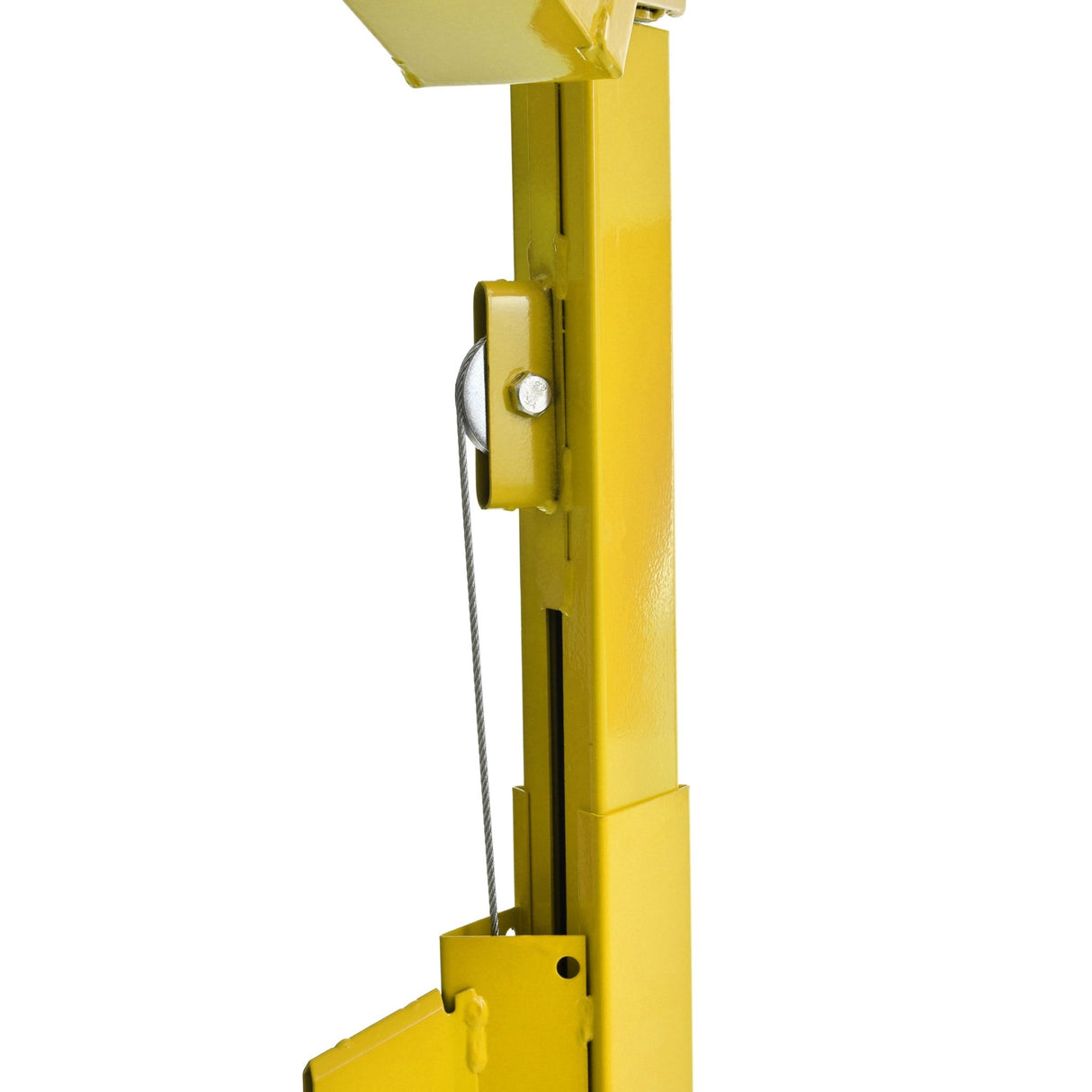 Drywall Lift 11 FT Drywall Panel Hoist Construction Rolling Caster Wheel Lockable Tool Jack Lifter Jack Drywall Lift Construction Tools - Yellow - Fab Heavy Parts