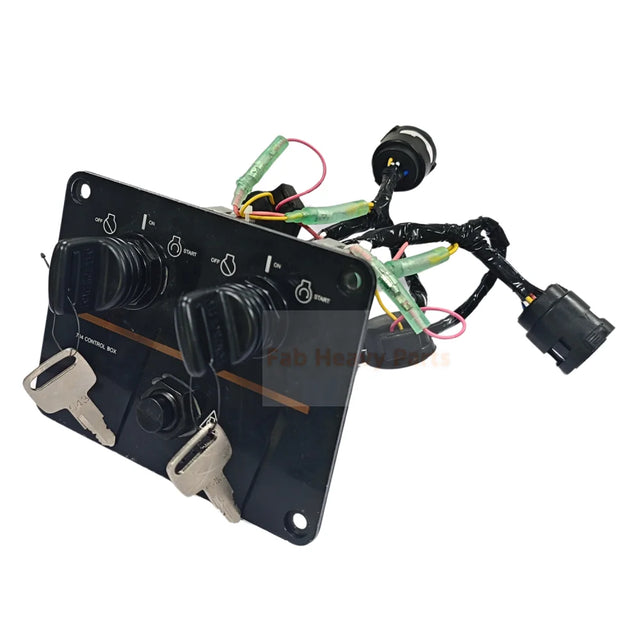 Dual/Twin Engine Ignition Key Switch Panel Assembly 6K1-82570-08 Fits for Yamaha Outboard