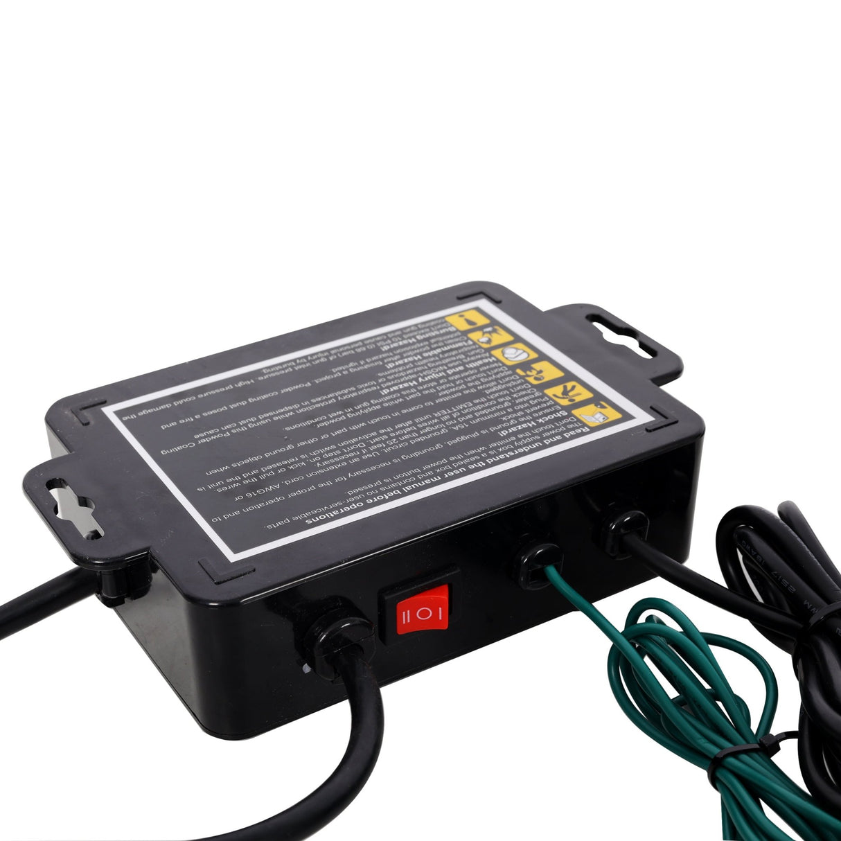 Dual Voltage 15KV 25KV Powder Coating Gun System with Clear Bottle 120V, 60HZ - Fab Heavy Parts