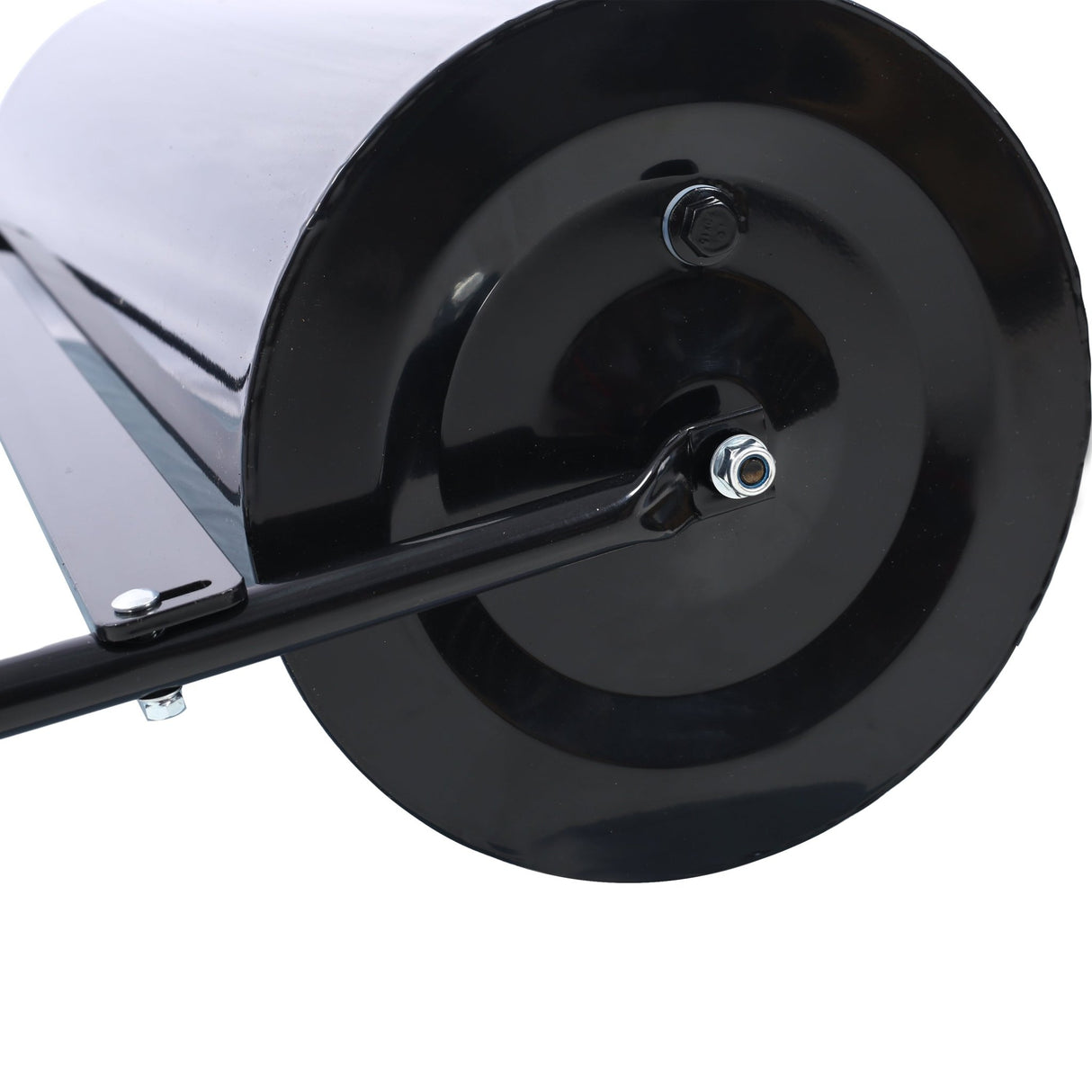 Durable Iron Lawn Roller 26Gal 220 lb Capacity 40' Width ATV Tow - behind - Black - Fab Heavy Parts