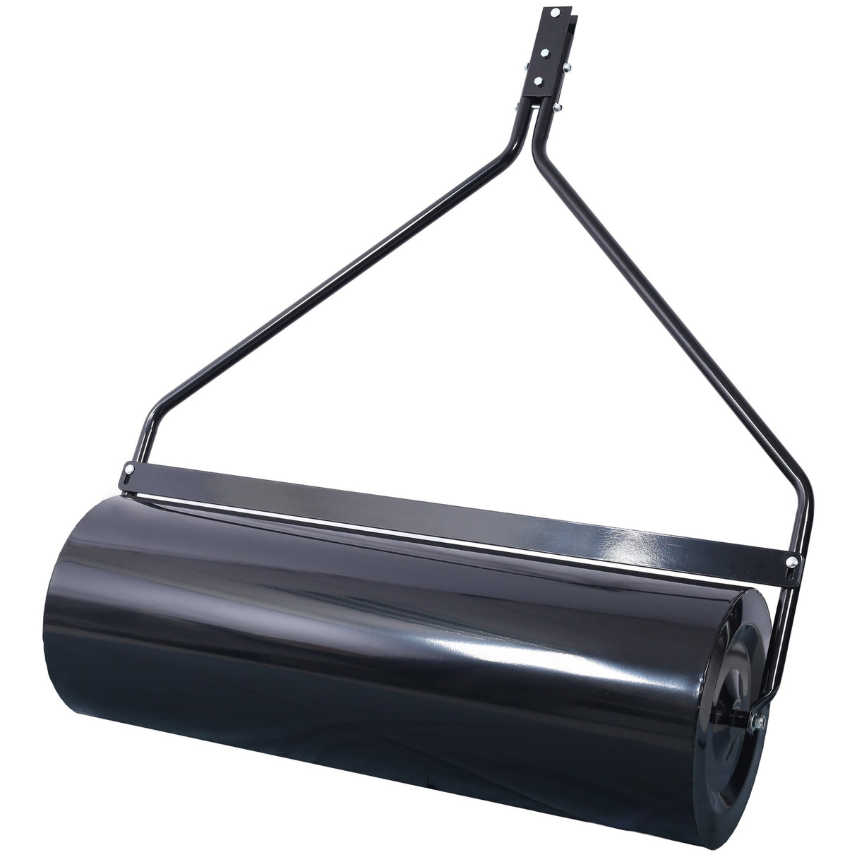 Durable Iron Lawn Roller 26Gal 220 lb Capacity 40' Width ATV Tow - behind - Black - Fab Heavy Parts