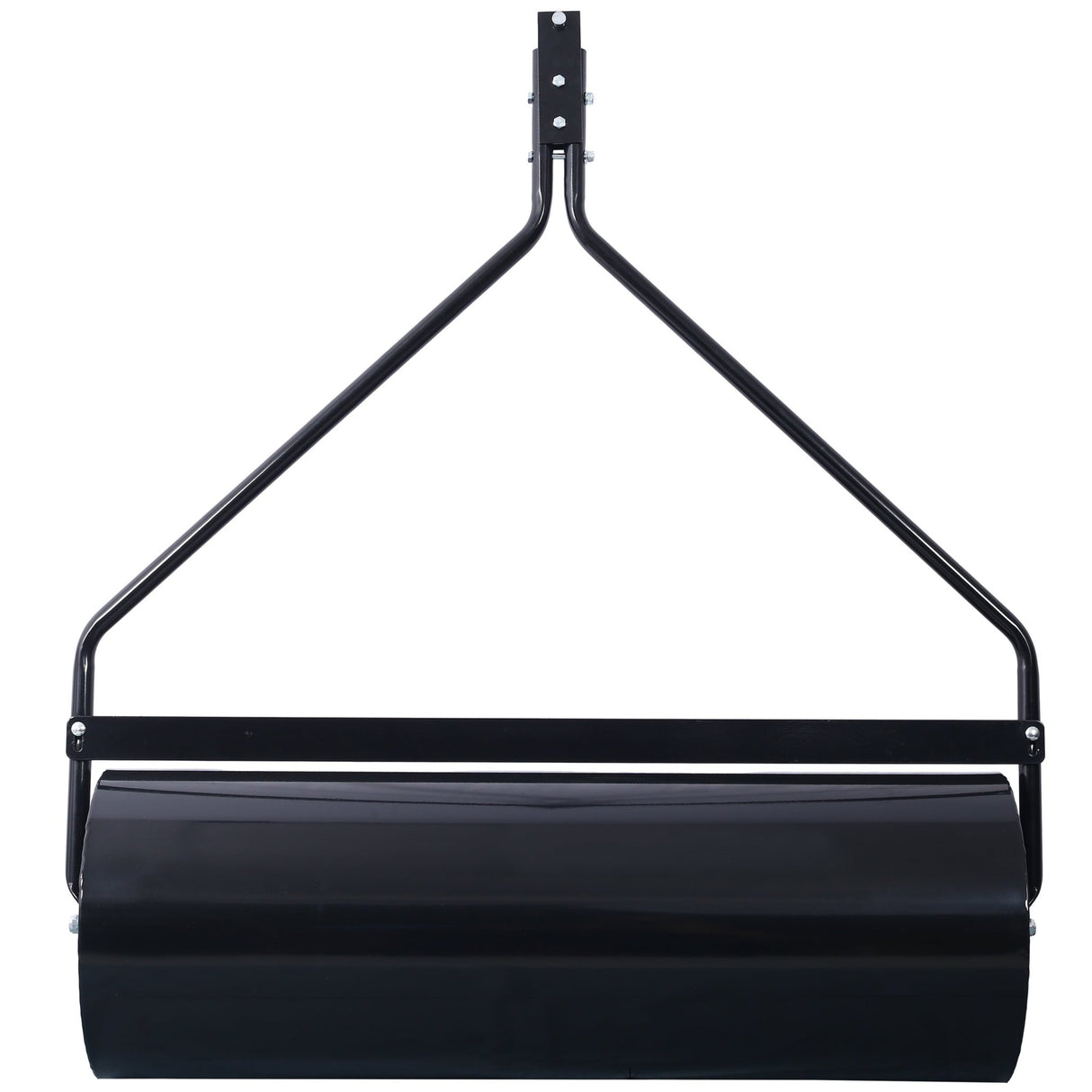 Durable Iron Lawn Roller 26Gal 220 lb Capacity 40' Width ATV Tow - behind - Black - Fab Heavy Parts