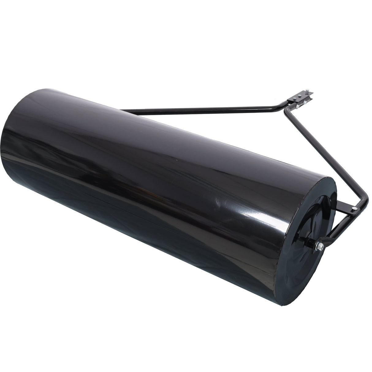 Durable Iron Lawn Roller 26Gal 220 lb Capacity 40' Width ATV Tow - behind - Black - Fab Heavy Parts