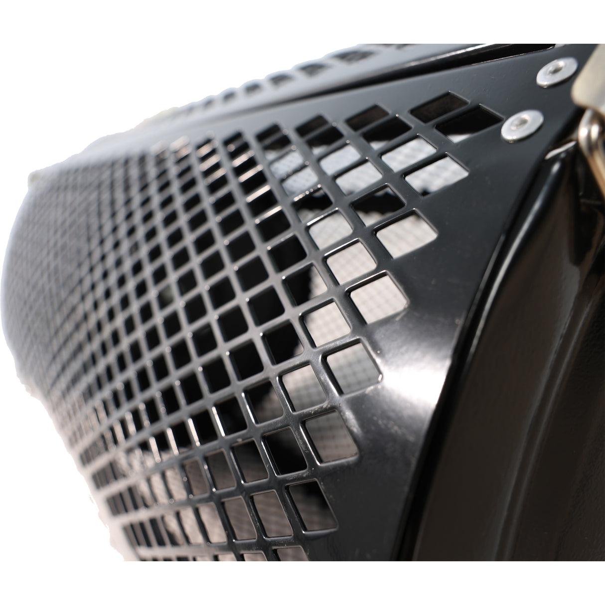 Comptoir de la tourbe de tourbe avec mise à niveau en forme de poignée en forme de maille métallique - noir