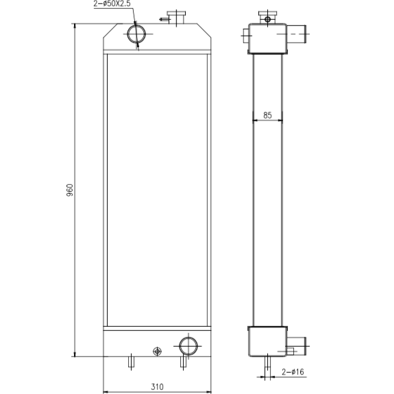 New Radiator Core 4187953 418-7953 Fits CAT Caterpillar 313D2