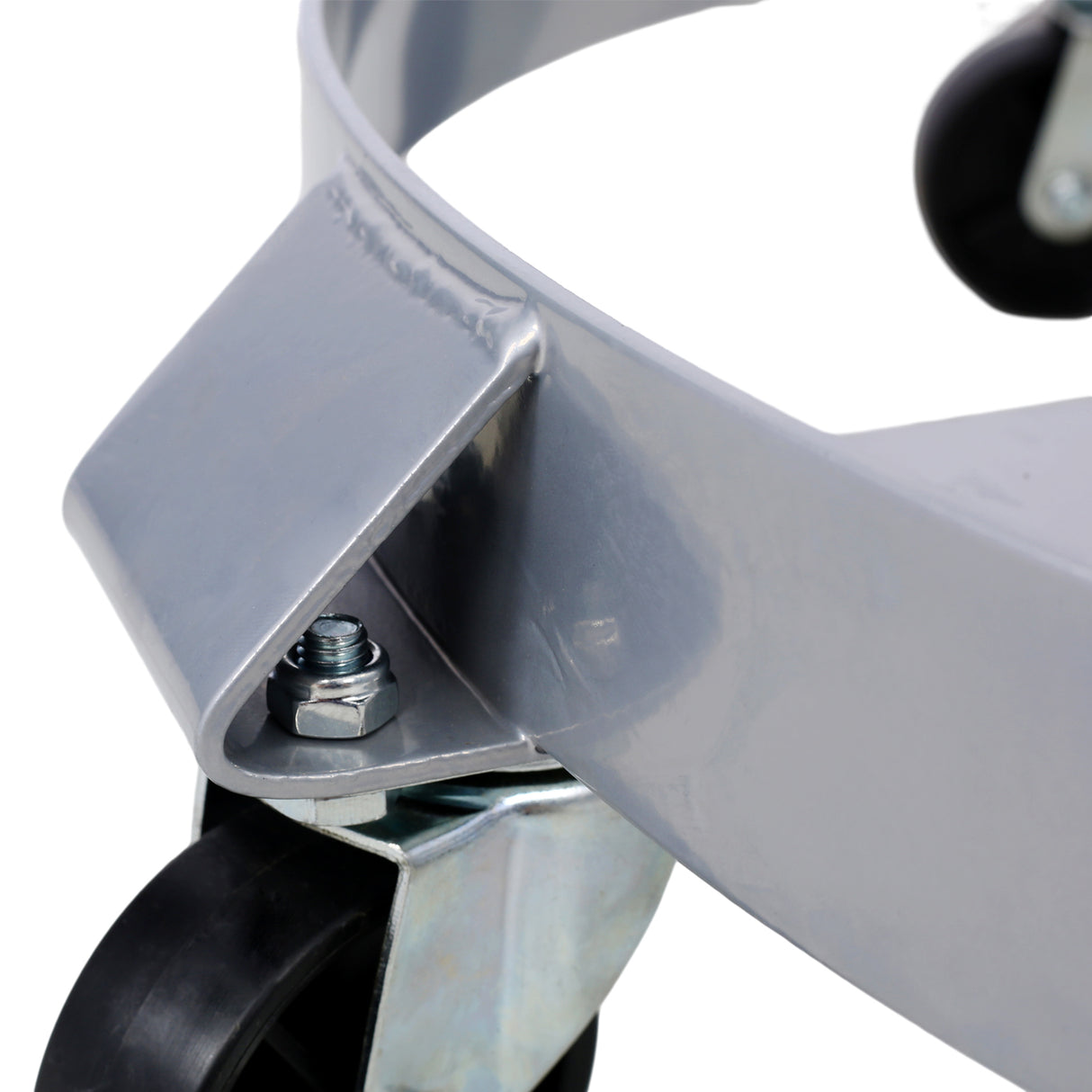 2Pcs Dolly for 55 Gallon Drums Barrel with 4 Swivel Caster Wheels Heavy Duty Steel Frame Cart with Brake