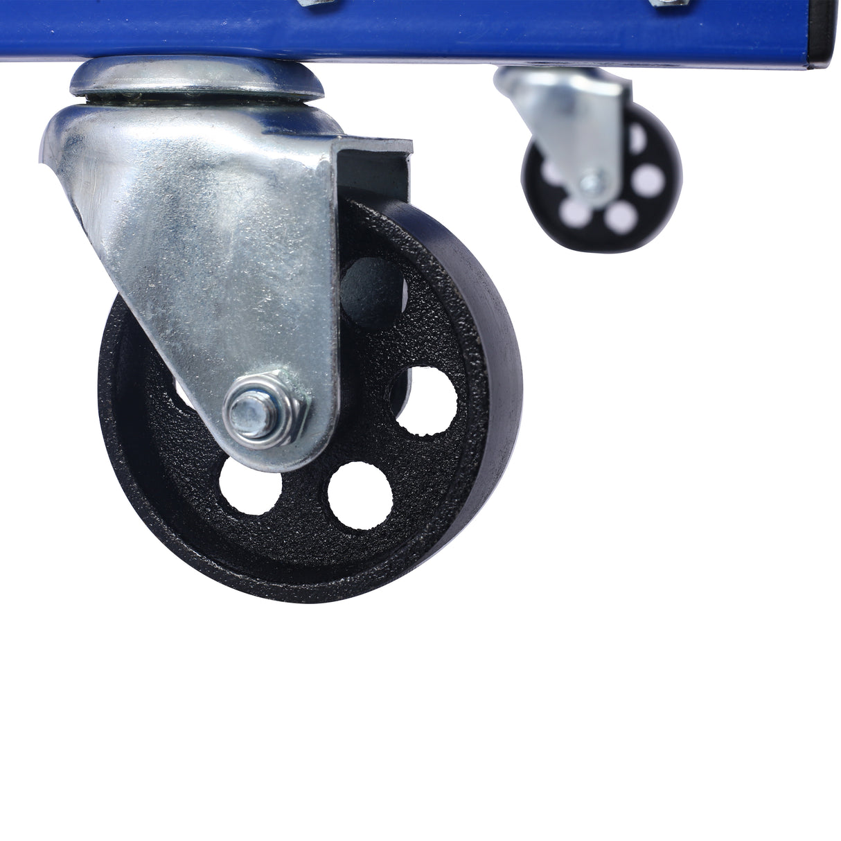 Engine Cradle with Wheels 1000 LBS Capacity Powder Coat 3 In Heavy Duty Steel Hardware Included--Blue