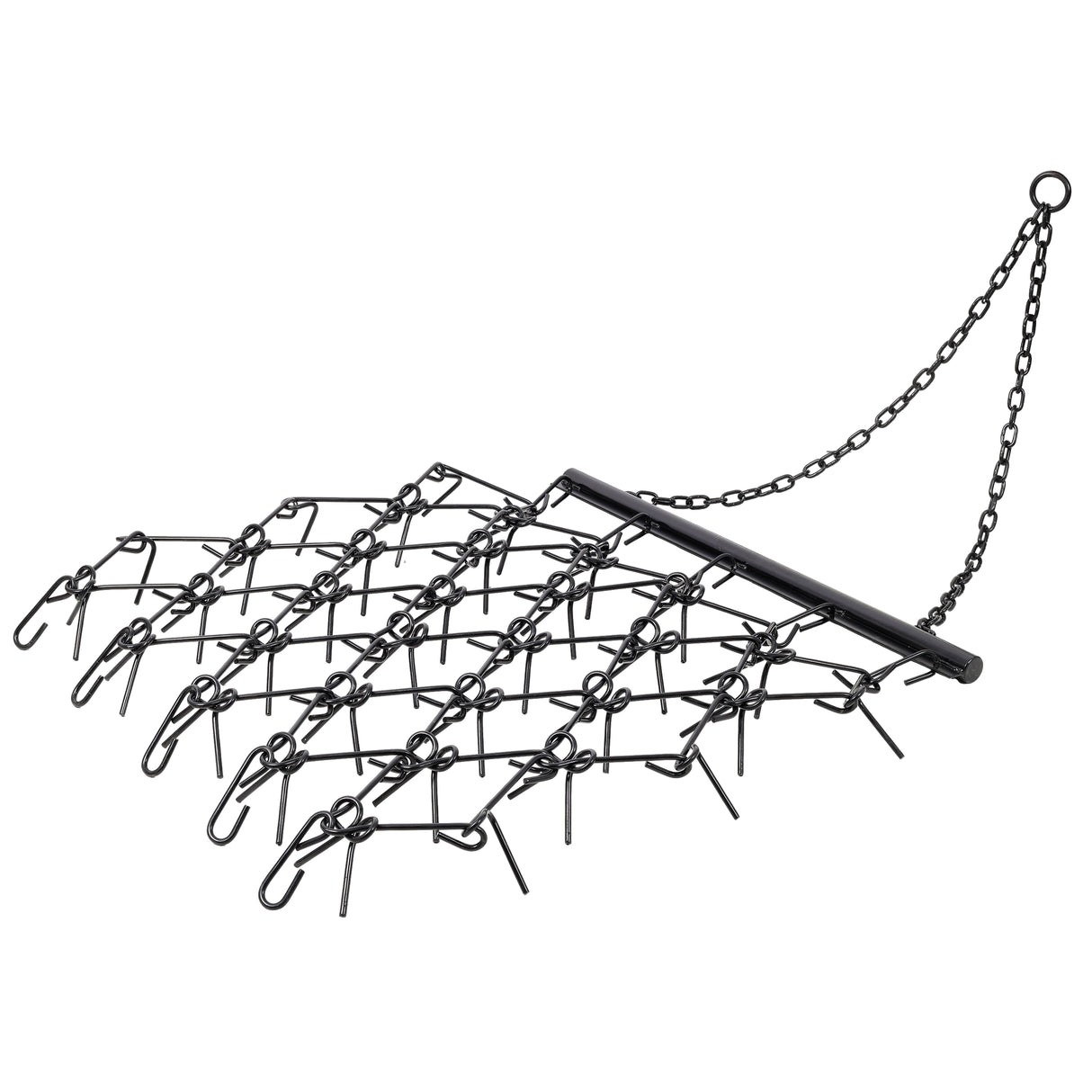 4FT Heavy-Duty Steel Drag Harrow Field Leveling Chain Rake for ATV UTV Compact Utility Tractor