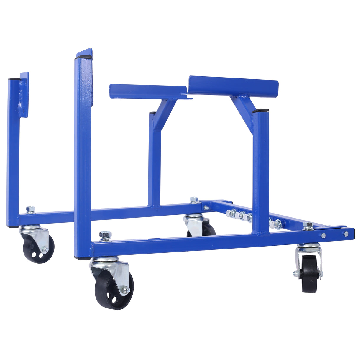 Engine Cradle with Wheels 1000 LBS Capacity Powder Coat 3 In Heavy Duty Steel Hardware Included--Blue