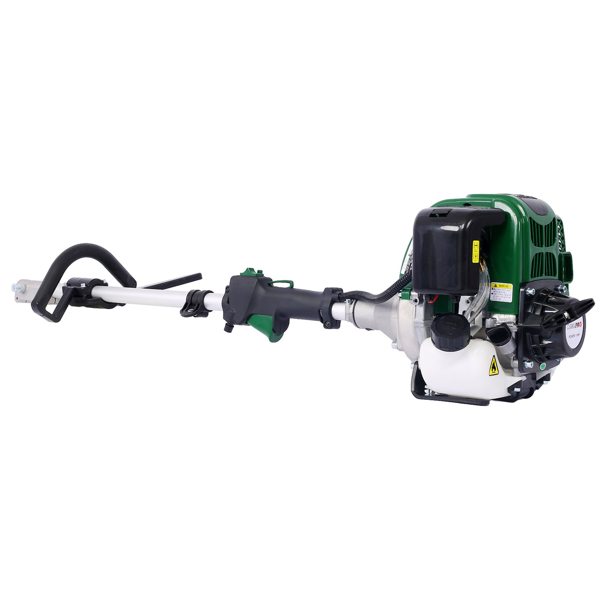 4 in 1 Multi-Functional Trimming 31CC 4-Cycle Garden Tool System with Gas Pole Saw Hedge Trimmer Grass Trimmer and Brush Cutter EPA Compliant