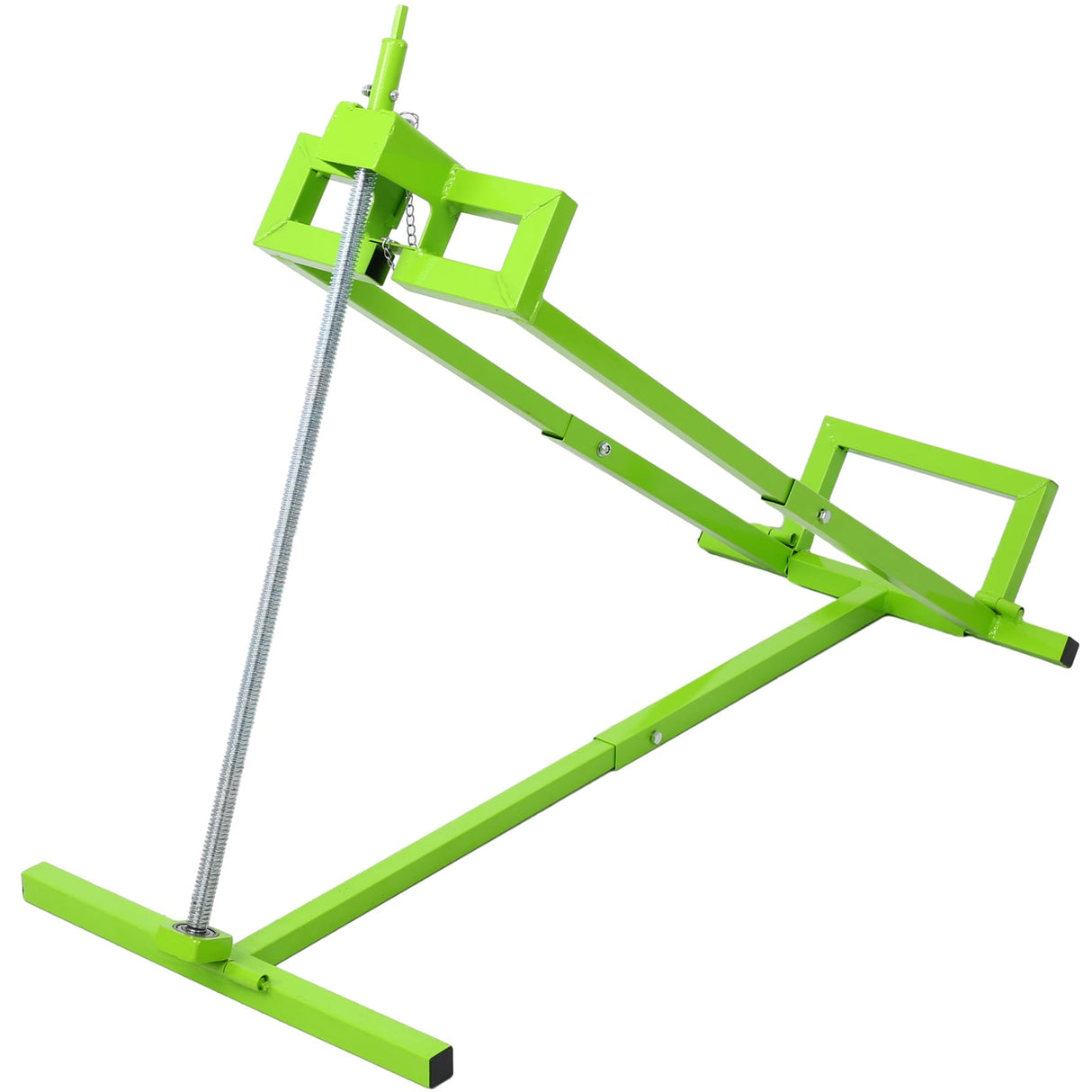 Easy Lawn Mower Lift 800 Lbs Capacity Ride - on Cleaning Aid Universal + 45° Tilt Adjustable - Green - Fab Heavy Parts