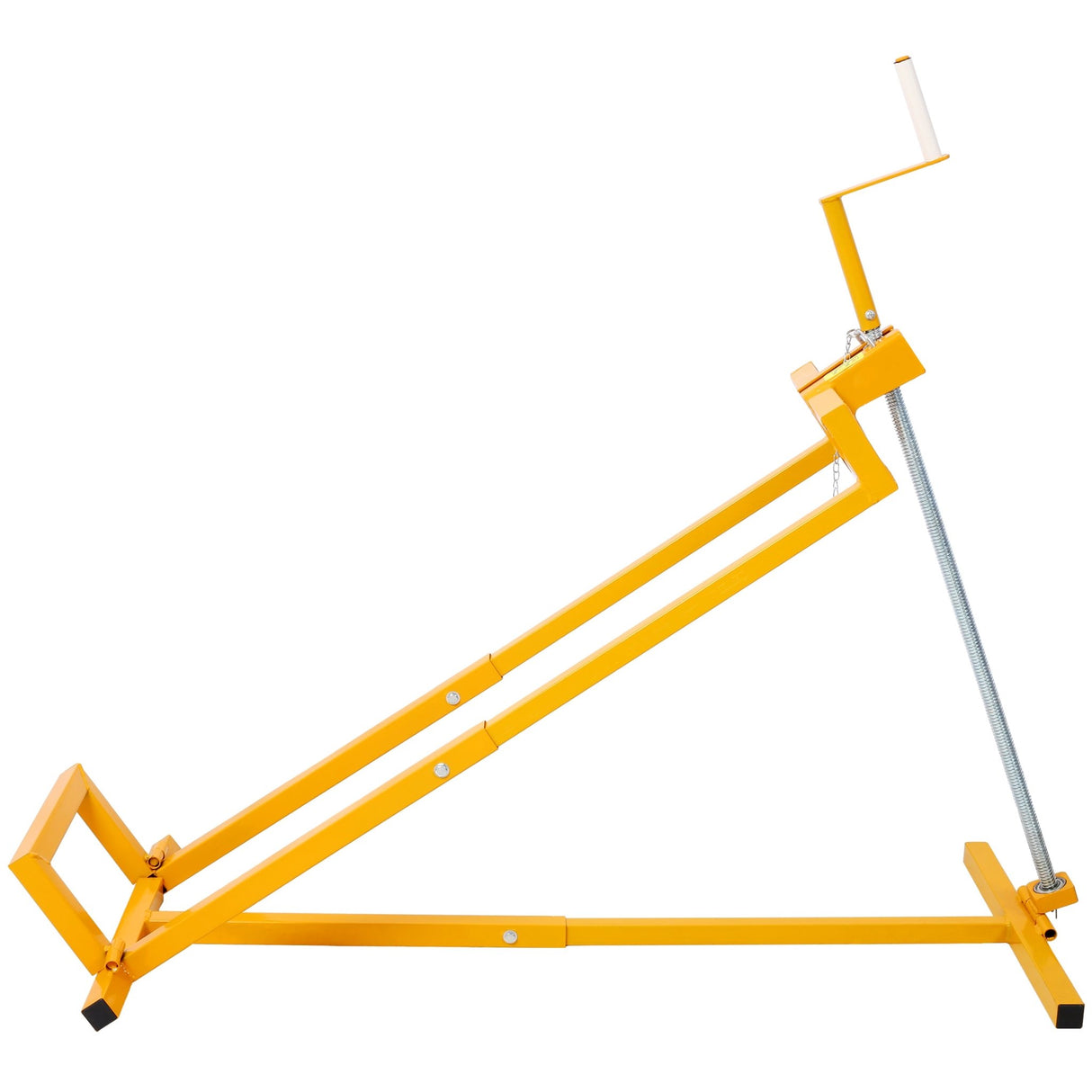 Easy Lawn Mower Lift for Riding Tractors 800 Lbs Capacity Ride - on Cleaning Aid Universal Lawn Tractor + 45° Tilt Adjustable - Yellow - Fab Heavy Parts