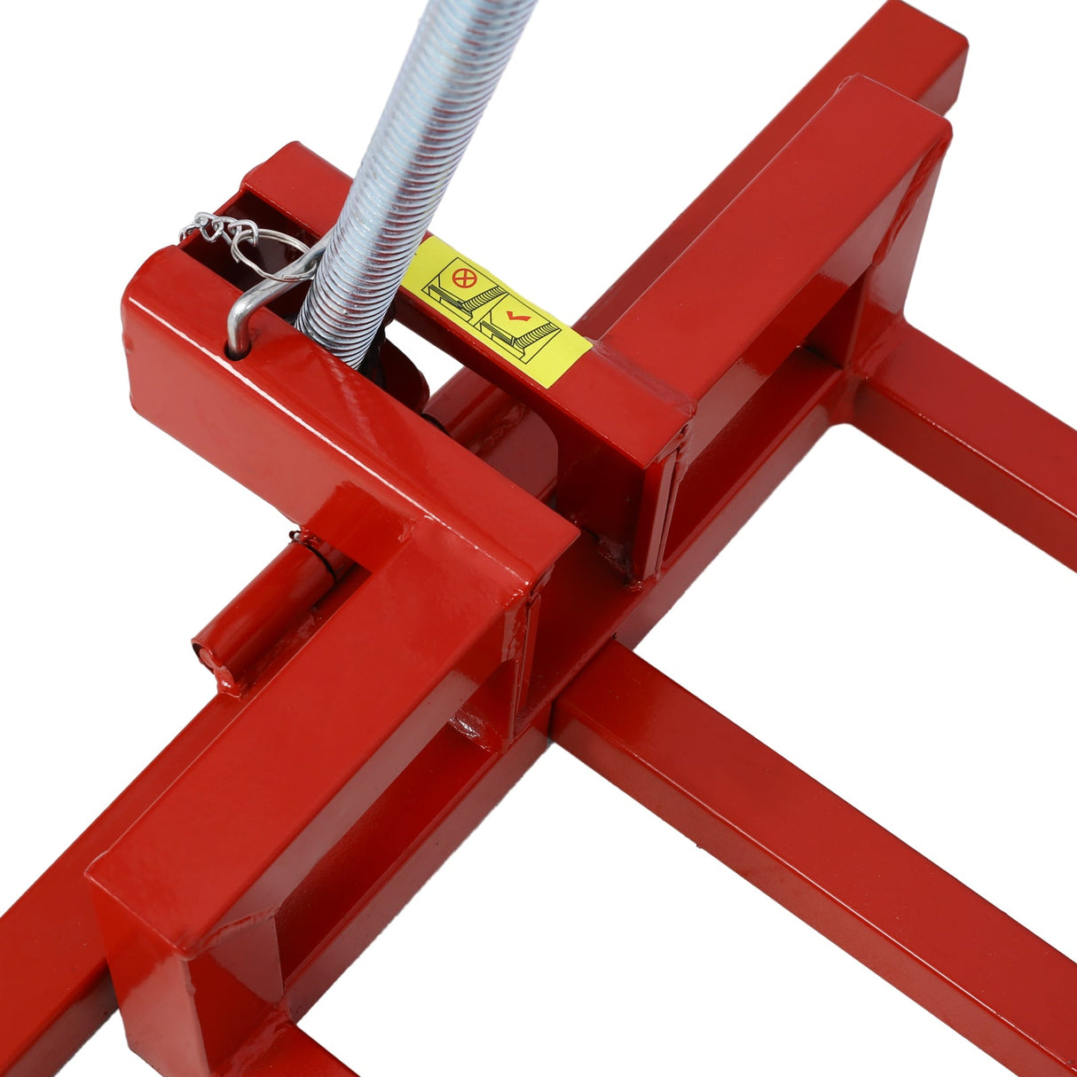 Easy Mower Lift 800 Lbs Capacity Ride - on Cleaning Aid + 45° Tilt Adjustable - Red - Fab Heavy Parts