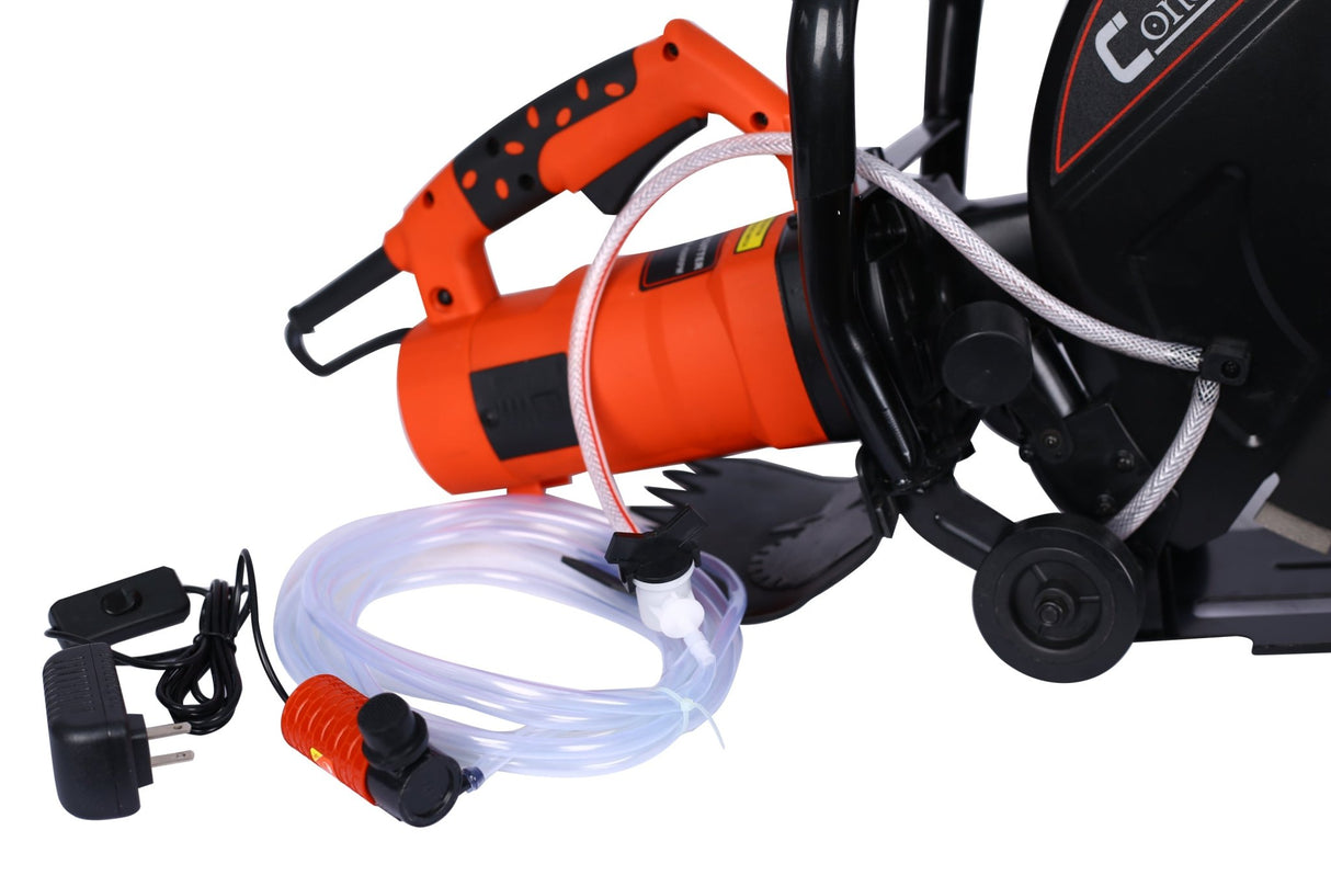 Electric 14" Cut Off Saw Wet/Dry Concrete Guide Roller with Water Line Attachment - Fab Heavy Parts