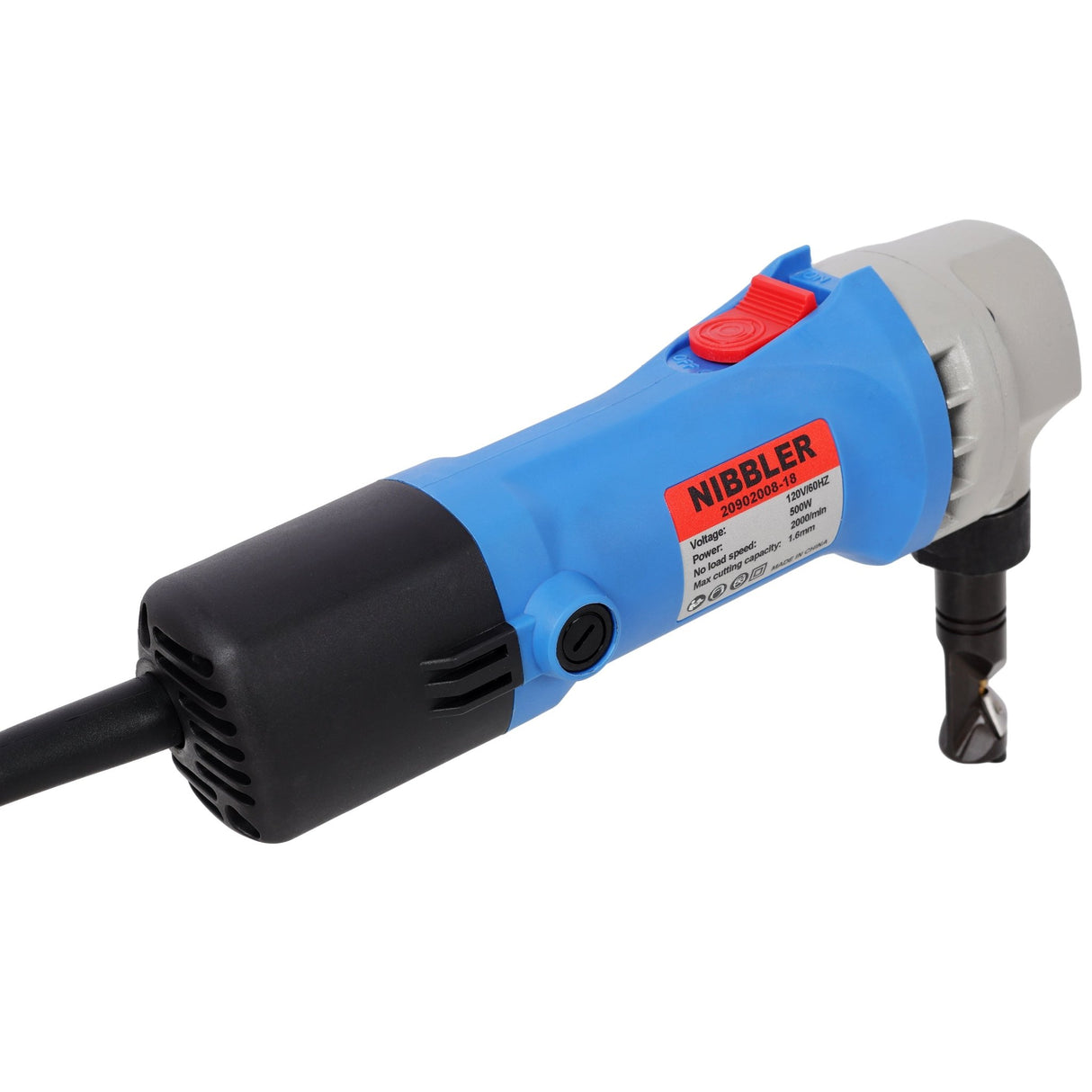 Electric Sheet Metal Nibbler 16 Gauge Precision Metal Cutting Tool 360° Rotation - Fab Heavy Parts