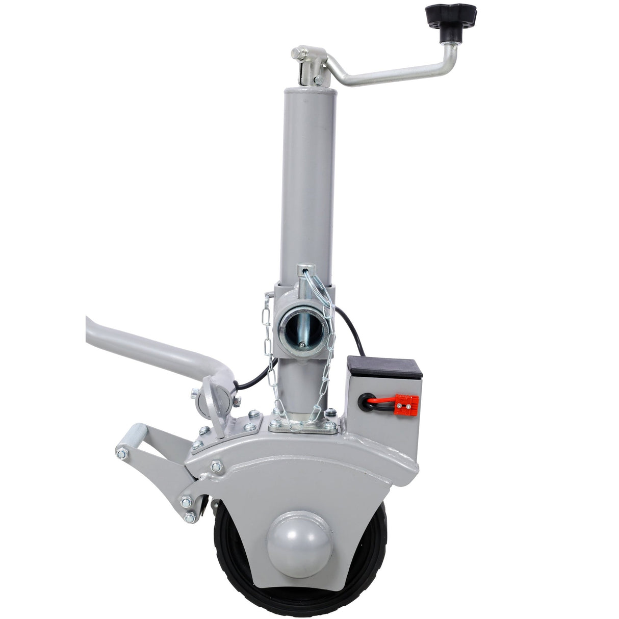 Electric Trailer Dolly 5000lbs Towing Capacity 350W 12V Trailer Jockey Wheel with 22 ft/min Moving Speed 8'' Rubber Tire - Fab Heavy Parts