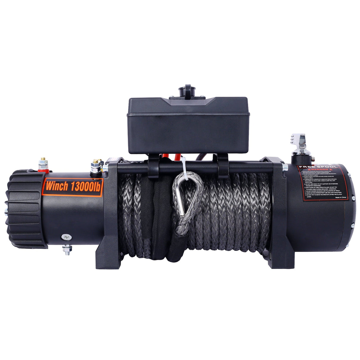 Electric Winch 13000 lb. Load Capacity 12V DC Power with Wireless Remote - Fab Heavy Parts