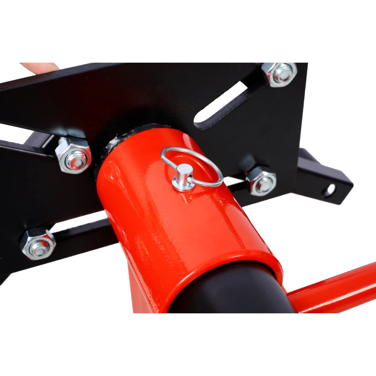Engine Stand 1500 LBS Motor Stand with 4 Wheels 360 Degree Rotating Head & 4 Adjustable Arms - Red - Fab Heavy Parts
