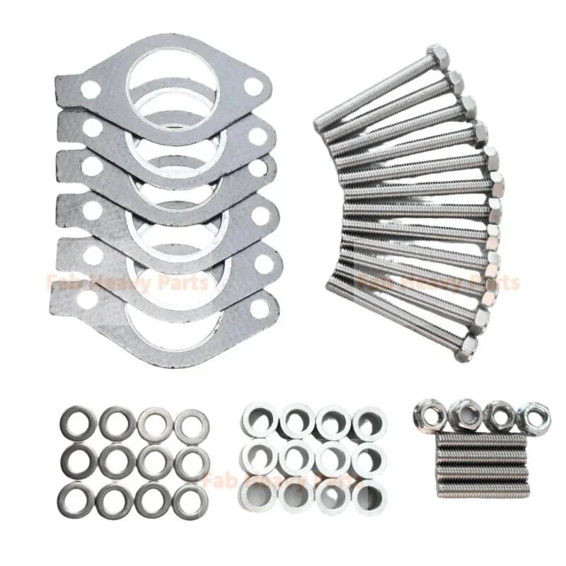 Exhaust Manifold Hardware Kit With Spacers Fits CAT C13 Engine - Fab Heavy Parts