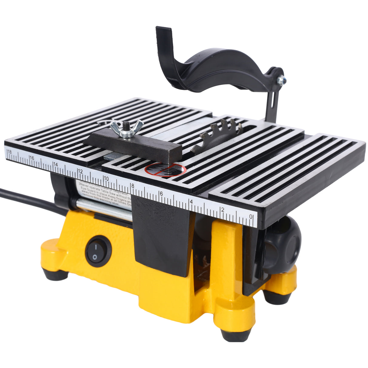 4" 90W Mini Table Saw Top Cut Off Miter Multifunctional Desktop w/ 3 Blades