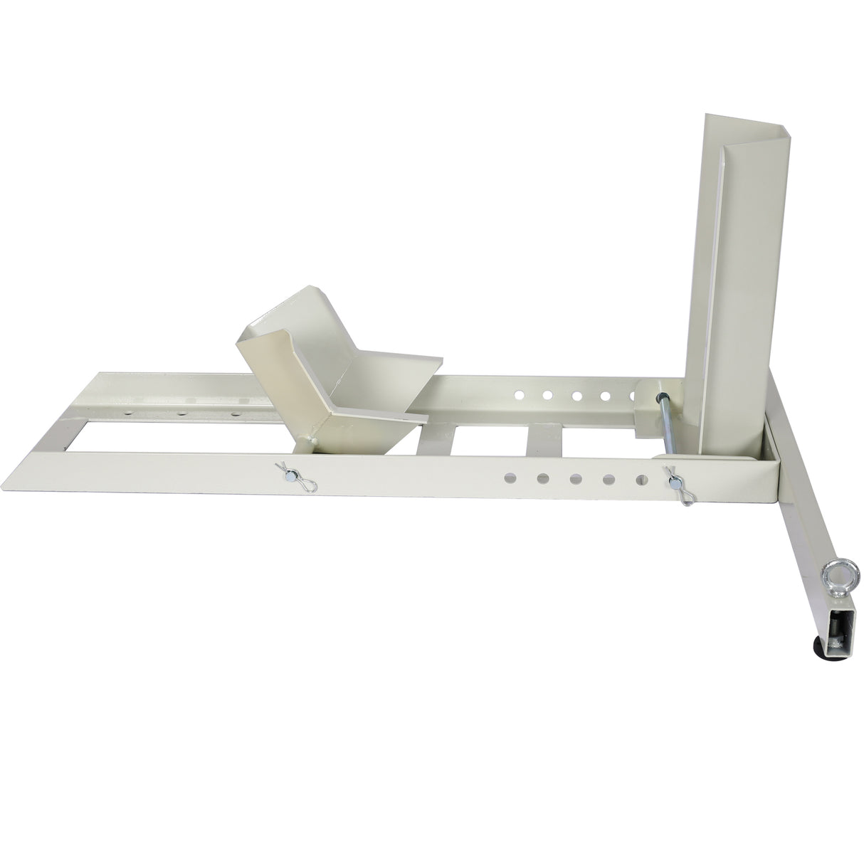 1800 Lb. Capacity Motorcycle Stand Wheel Chock Adjustable Heavy Duty with 4 Sets Tie down