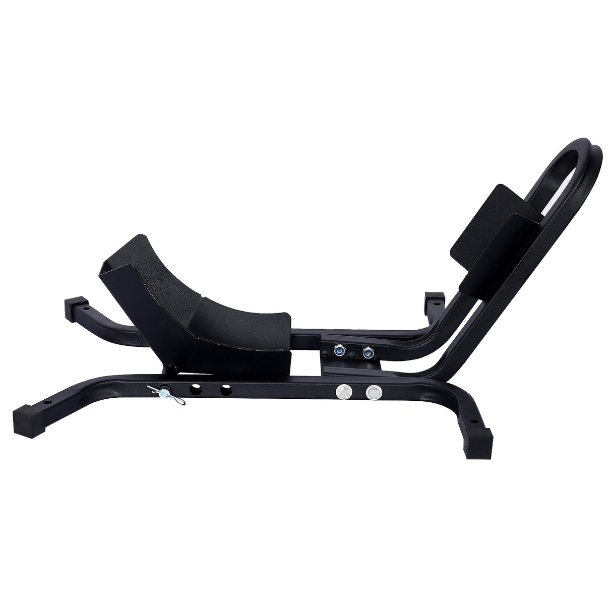 Cuña para neumático delantero de 1200 lb, soporte para ruedas de alta resistencia para 17"-21" Ruedas de acero--Negro