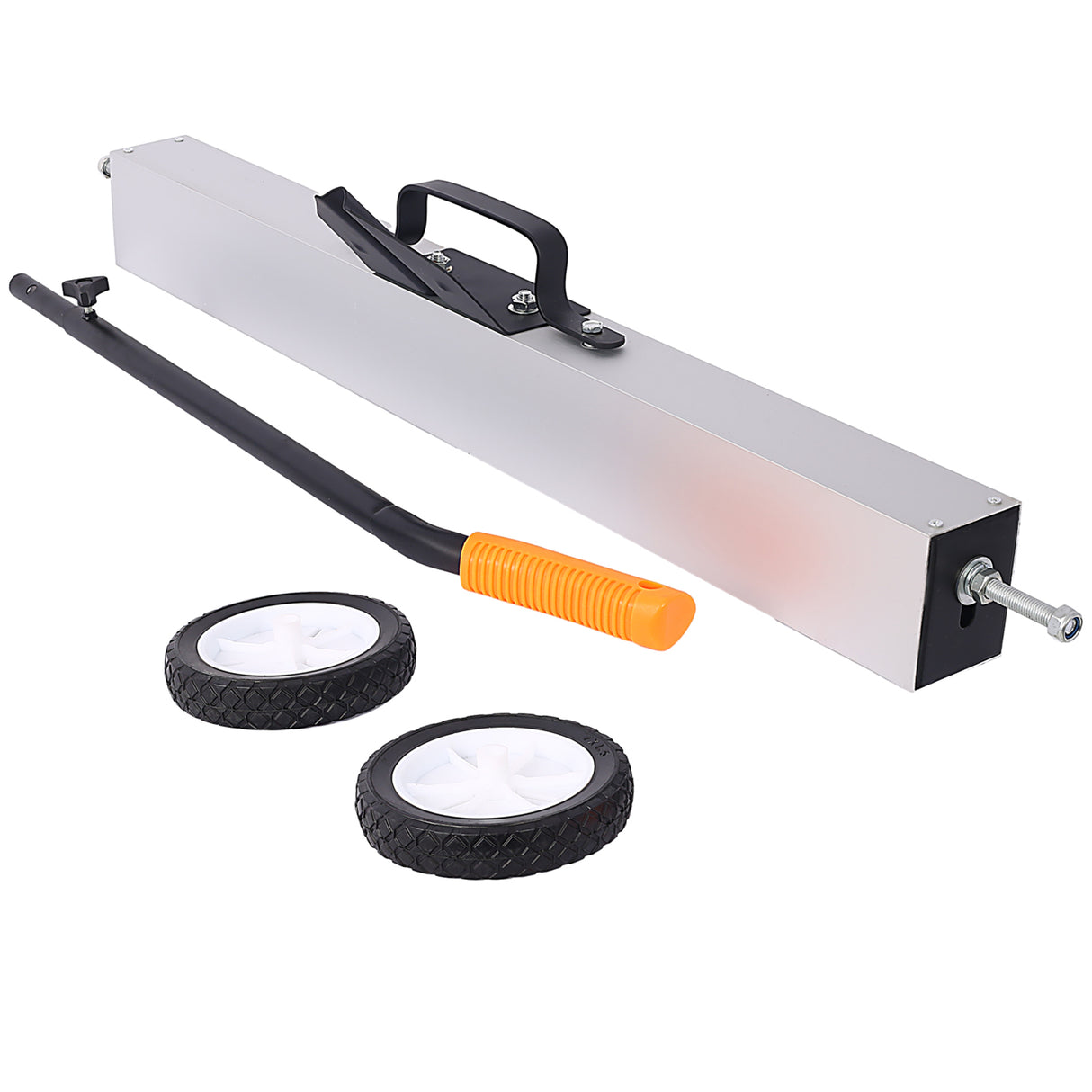 36" Rolling Magnetic Pick-Up Sweeper Heavy Duty Push-Type with Release 30 Lbs Capacity