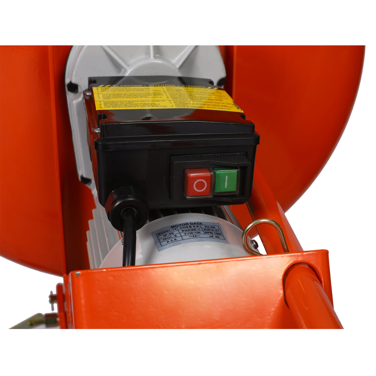 5.0 cu. ft. Portable Concrete Mixer Electric Cement ETL Certificated Copper Motor--Orange