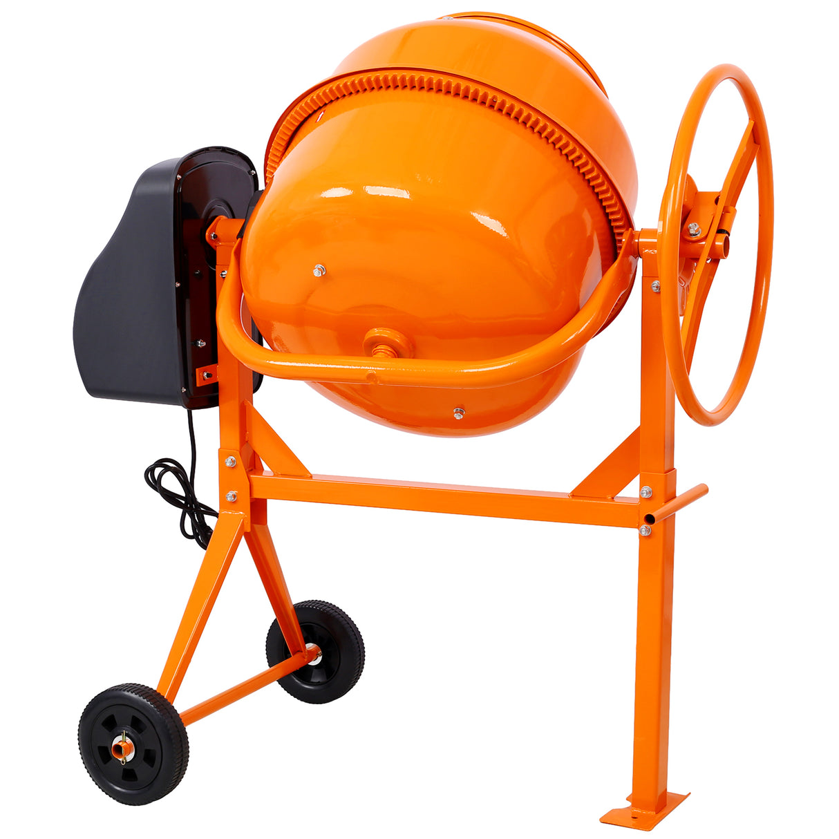 Cement Mixer 5 Cu. Ft Electric Concrete Machine 650W AC Motor Portable Power
