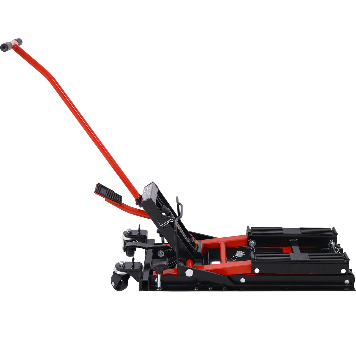 Hydrauliczny podnośnik motocyklowy Udźwig 1500 LBS Przenośny stół nożycowy z 4 kołami Podnośnik obsługiwany nożnie z mocowaniem