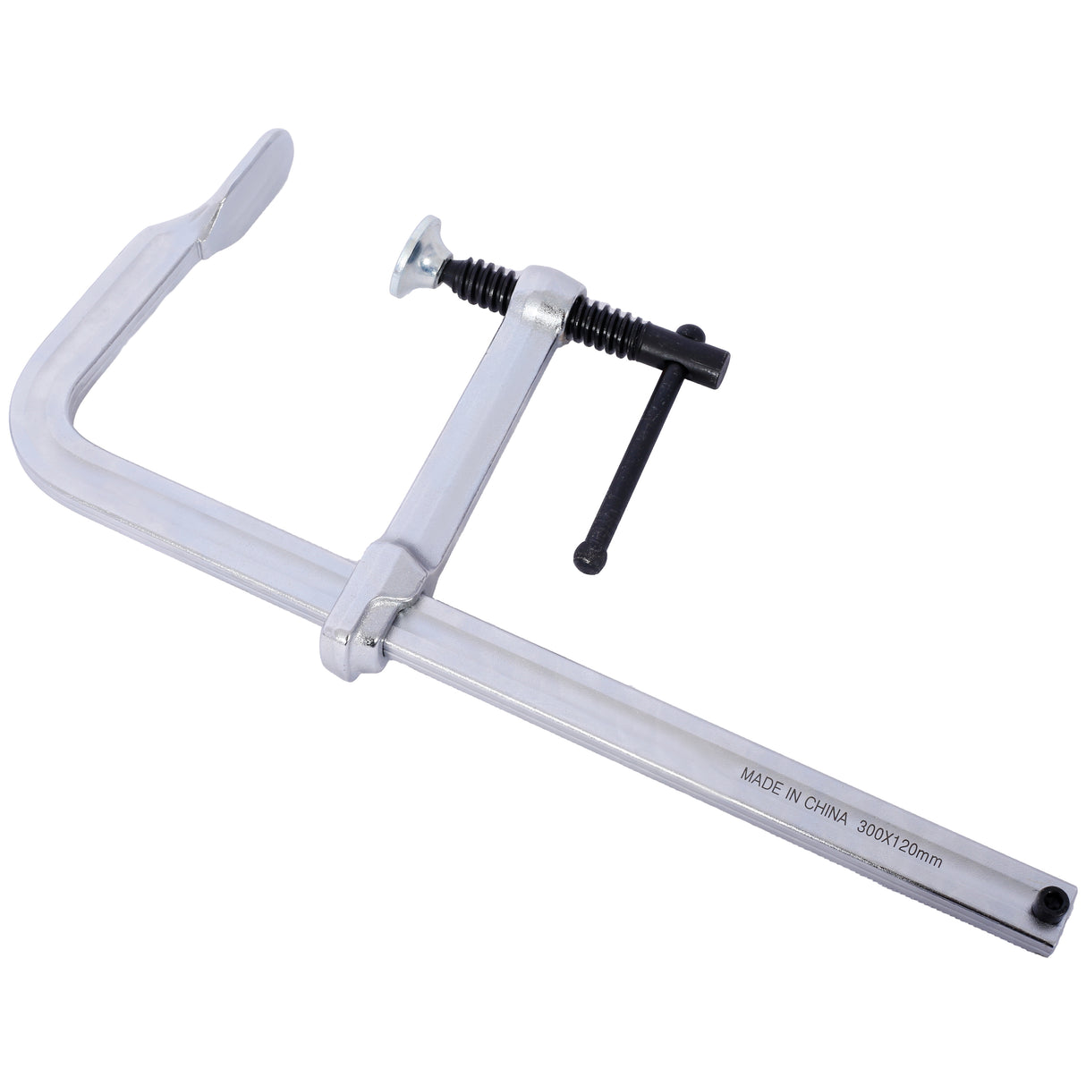 Pack of 4 Bar Clamps Set Drop Forged Steel F Clamps 12 inch x 4-3/4 inch Throat--Silver