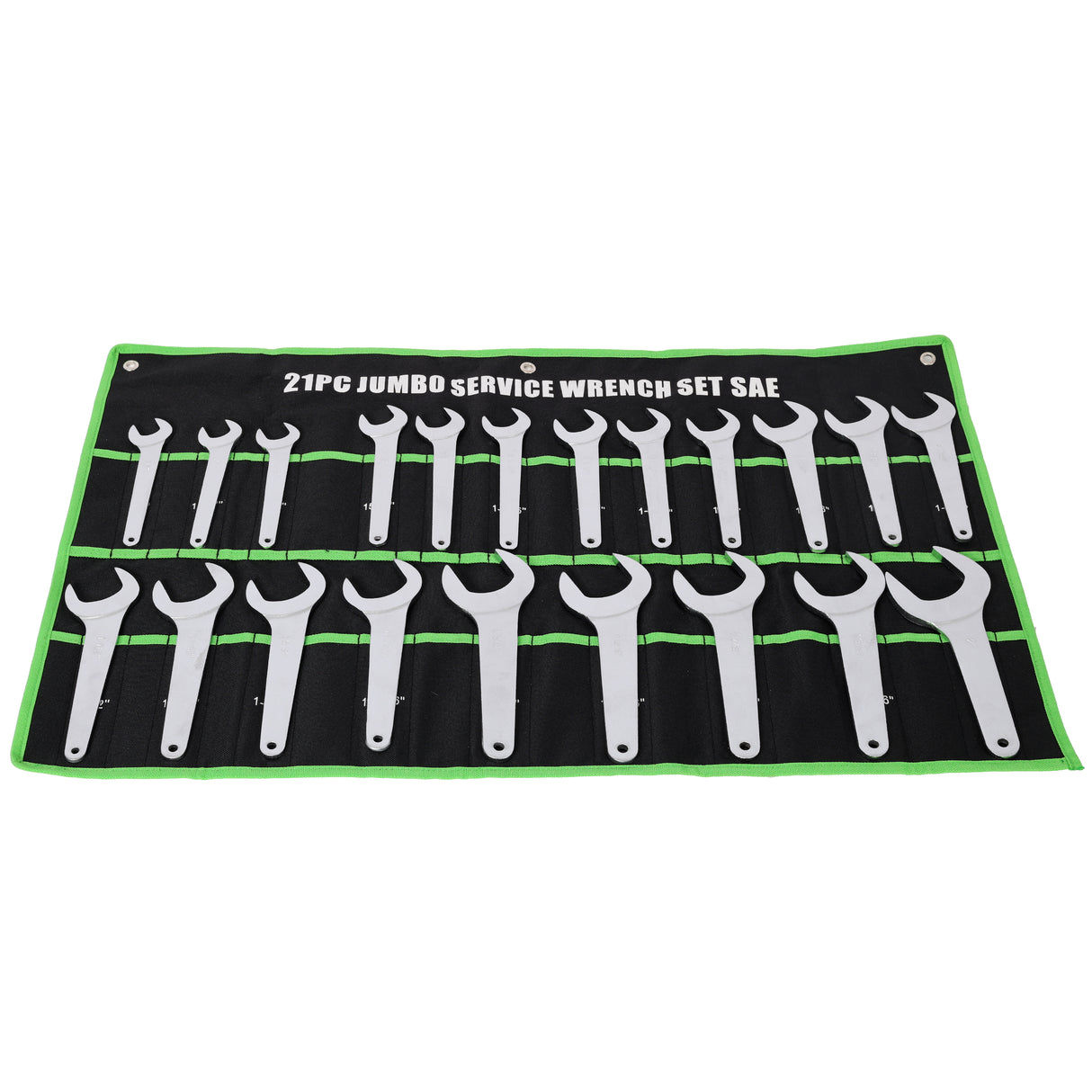 21 PCS SAE Jumbo Service Wrench Set CR-V Forged Steel Large Combination Wrenches