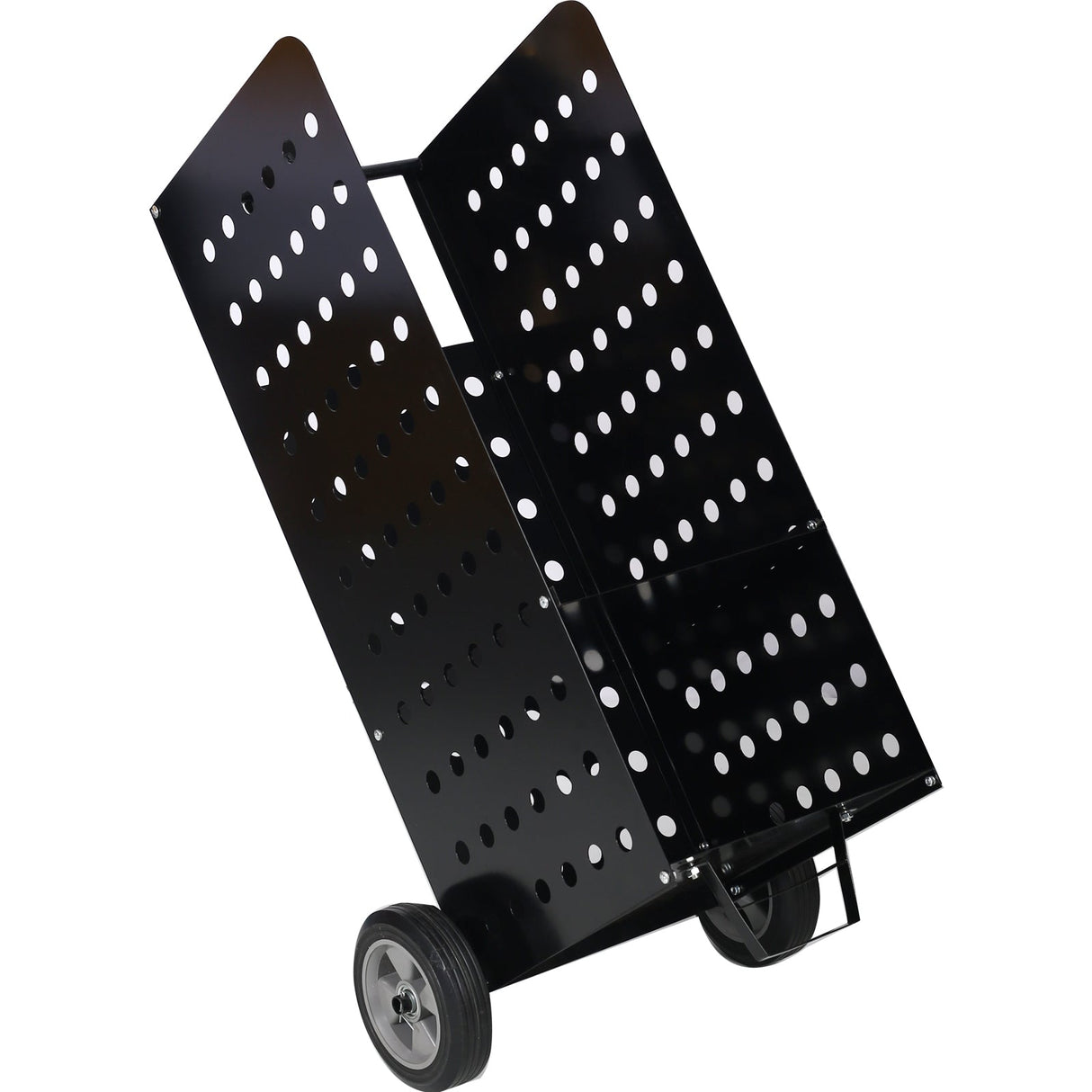 Firewood Fireplace Log Cart 200lbs Capacity Wood Rack Heavy Duty - Black - Fab Heavy Parts