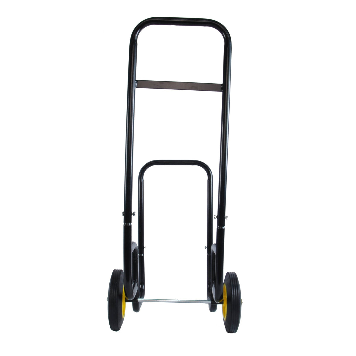 Firewood Log Cart Carrier Outdoor Indoor Black Steel Wood Rack Storage Mover Rolling Wheeled Metal Dolly Hauler Moving Equipment - Fab Heavy Parts