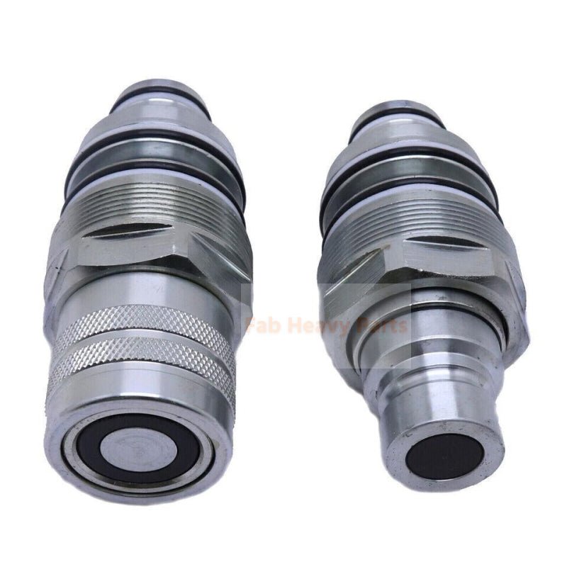 Flat Face Coupler Kit 6679837 6680018 Aftermarket Replacement For Bobcat 753 863 S175 S300 S650 T140 T180 - Fab Heavy Parts