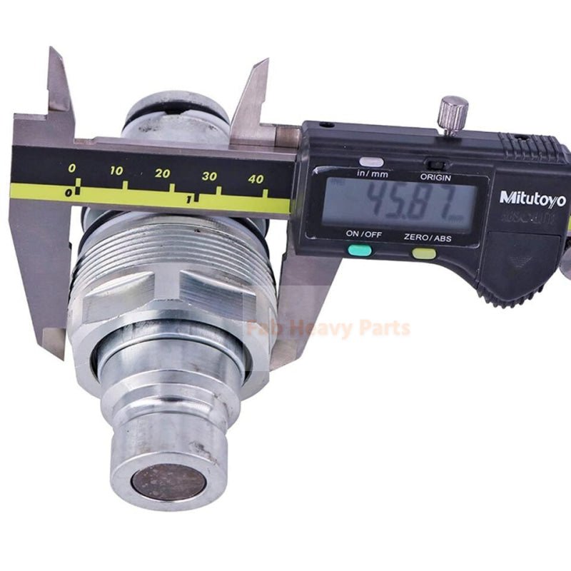 Flat Face Coupler Kit 6679837 6680018 Aftermarket Replacement For Bobcat 753 863 S175 S300 S650 T140 T180 - Fab Heavy Parts