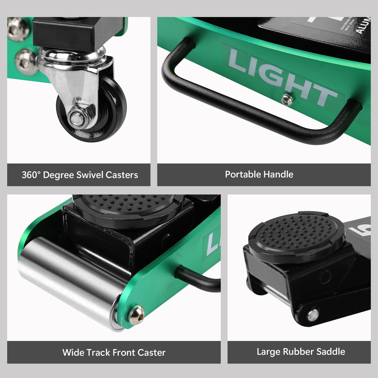 Floor Jack 1.5 Ton Hydraulic Low Profile Aluminum and Steel Car Lightweight Service with Quick Lift Dual Pump 3,000 lbs Capacity - Fab Heavy Parts