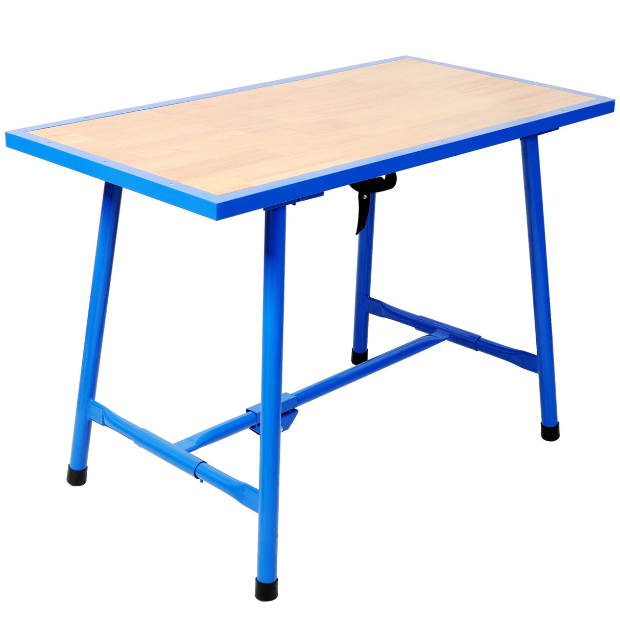 Foldable Work Bench Workshop Tool Bench 660Lbs Capacity - Blue - Fab Heavy Parts