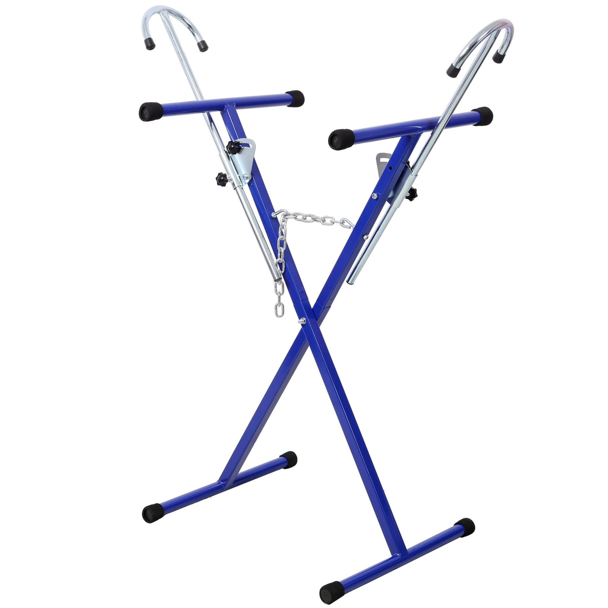 Folding Bumper Stand Lightweight Panel Stand with 200 Lbs Capacity - Blue - Fab Heavy Parts