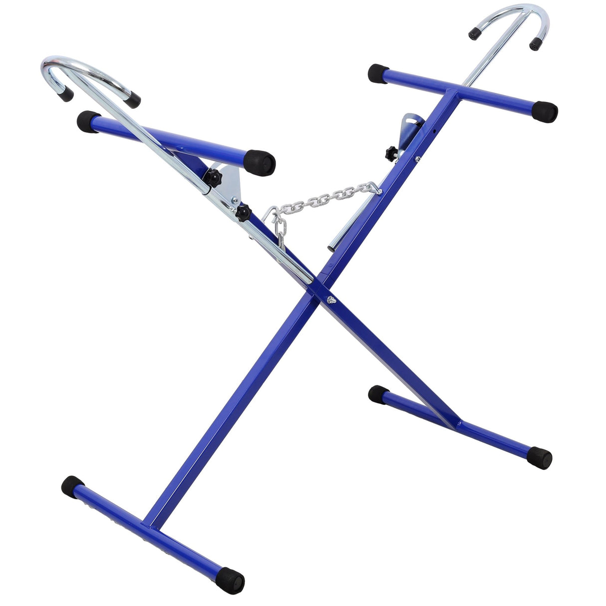 Folding Bumper Stand Lightweight Panel Stand with 200 Lbs Capacity - Blue - Fab Heavy Parts