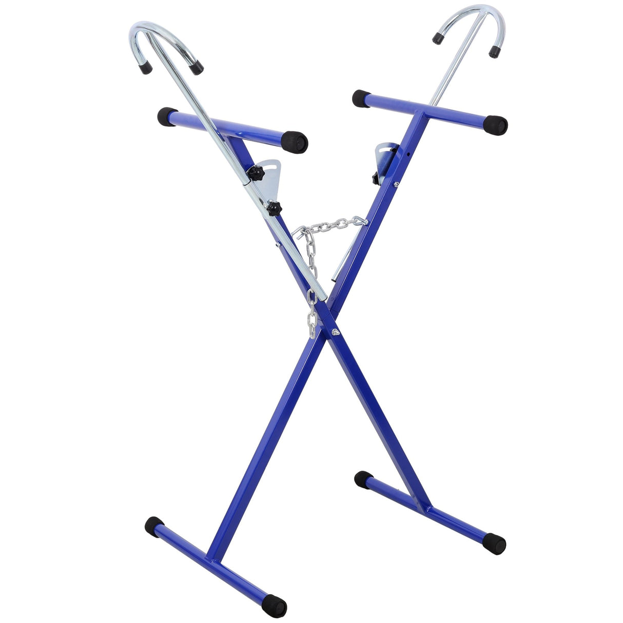 Folding Bumper Stand Lightweight Panel Stand with 200 Lbs Capacity - Blue - Fab Heavy Parts