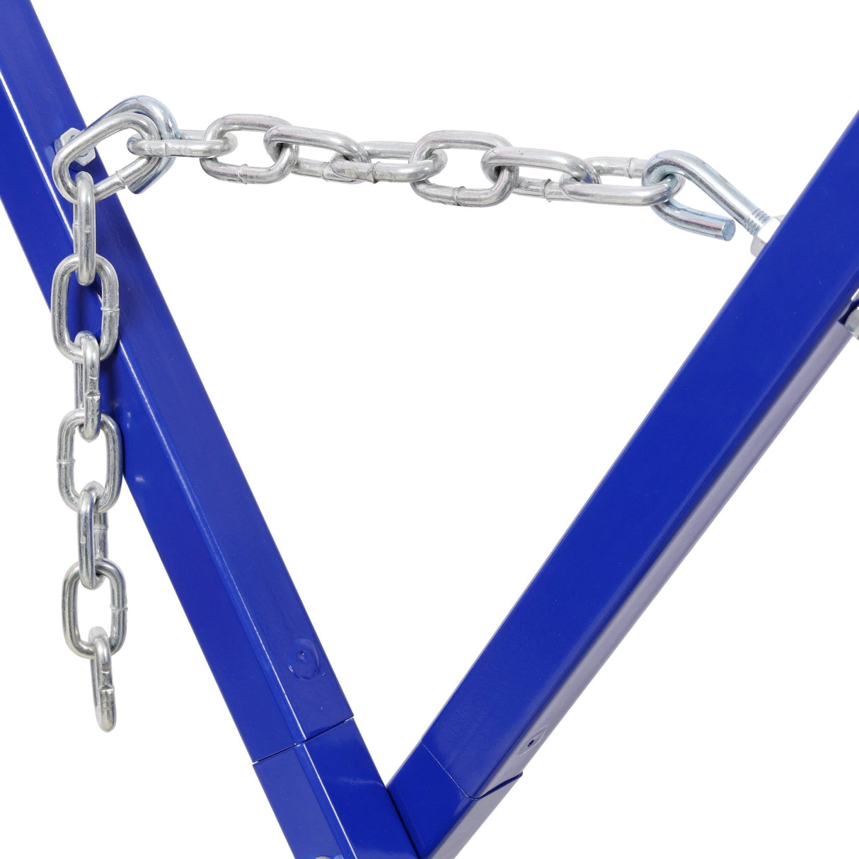 Folding Bumper Stand Lightweight Panel Stand with 200 Lbs Capacity - Blue - Fab Heavy Parts